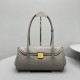 MIU MIU Retro Underarm Glossy Leather Shoulder Baguette Bag 4 Colors