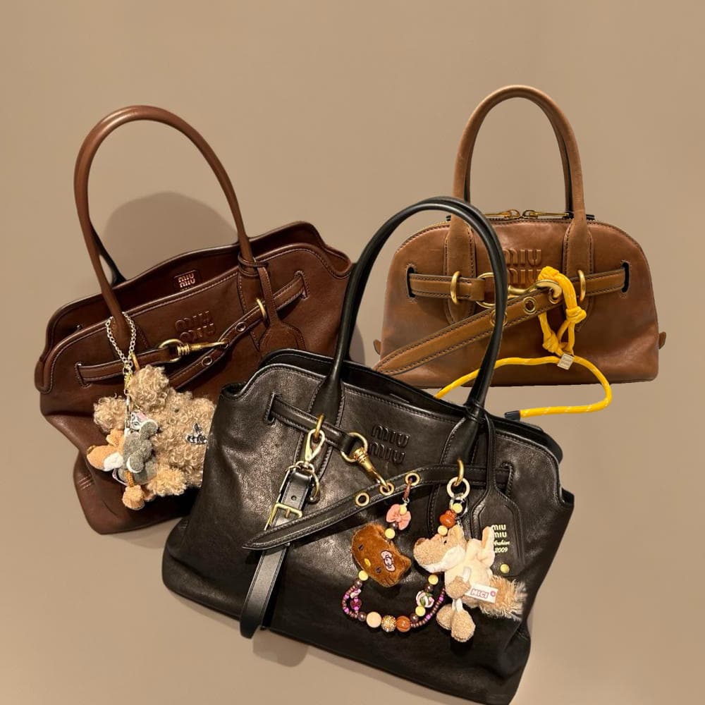 MIU MIU Aventure Nappa Leather Bag 3 sizes 3 colors