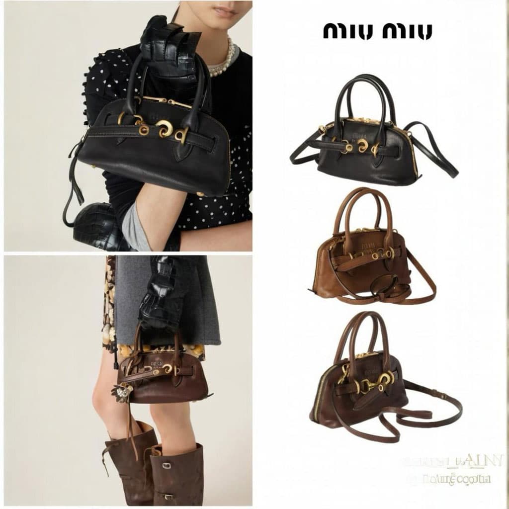 MIU MIU Aventure Nappa Leather Bag 3 sizes 3 colors