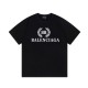 Balenciaga T-shirt Unisex Women`s & Men`s New Short Sleeve Wheat ear letters