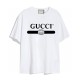 GUCCI T-shirt Unisex Women`s & Men`s Short Sleeve Black White letters