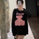 GUCCI Pullover Sweatshirt Women Soft Fleece Lining Warm Cozy Relaxed Fit Pink Bear