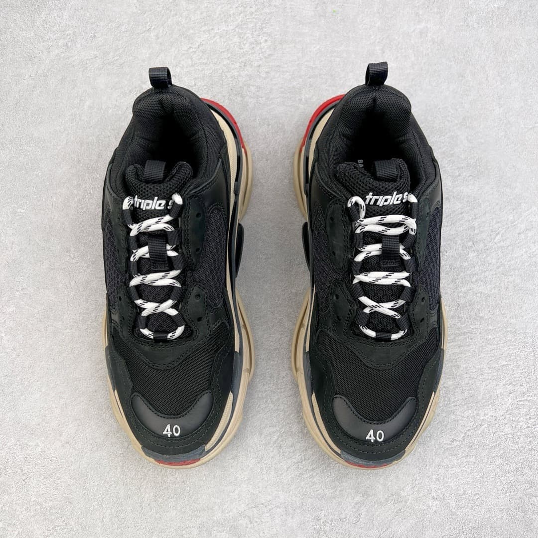 Balenciaga Triple S Sneaker Unisex Classic Version Women's & Men's color-blocking