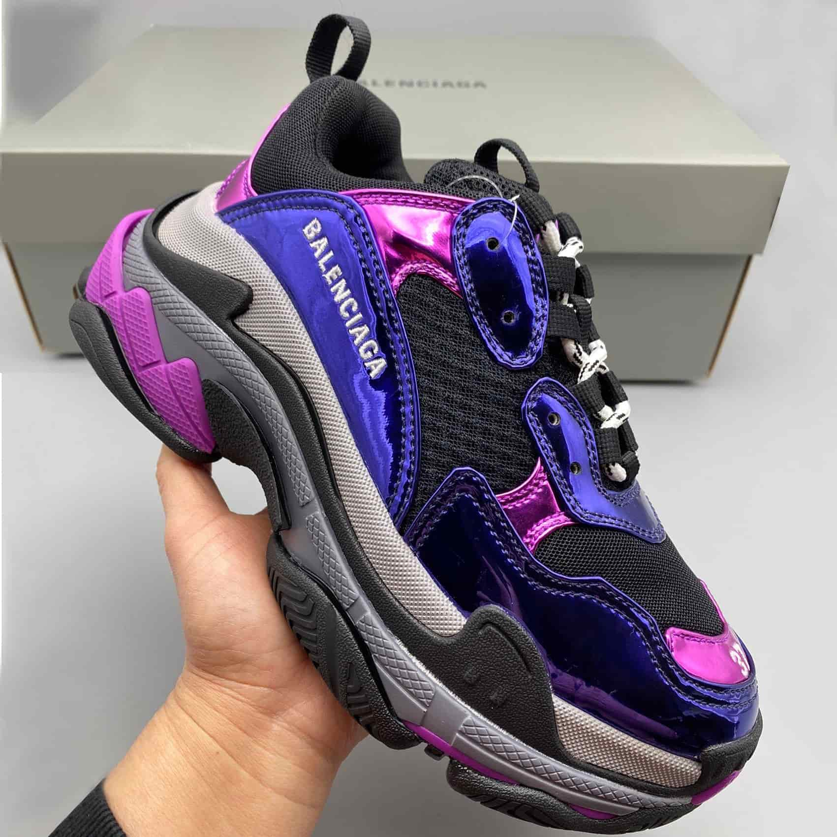 Balenciaga Triple S Sneaker Unisex Classic Version Women's & Men's color-blocking