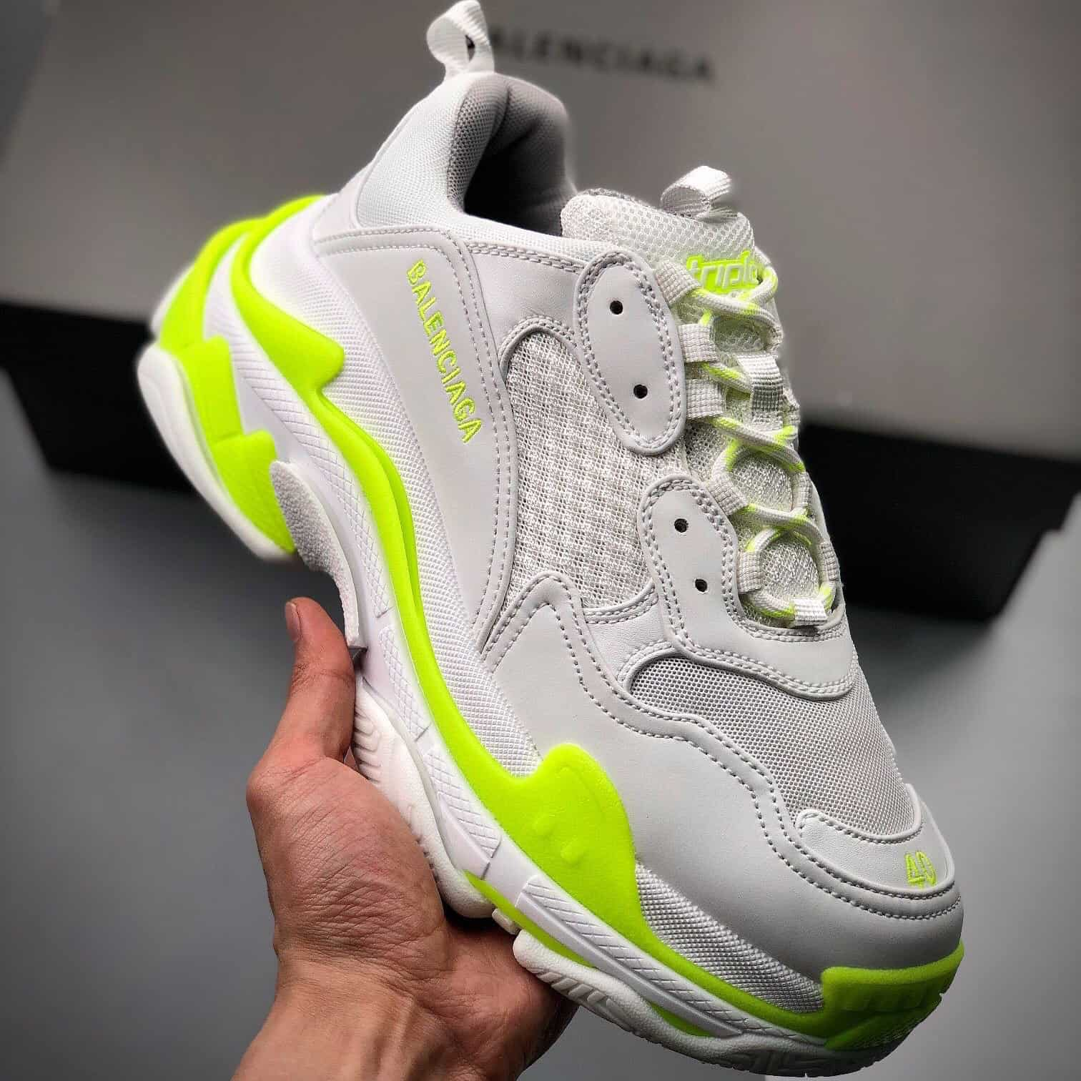 Balenciaga Triple S Sneaker Unisex Classic Version Women's & Men's color-blocking