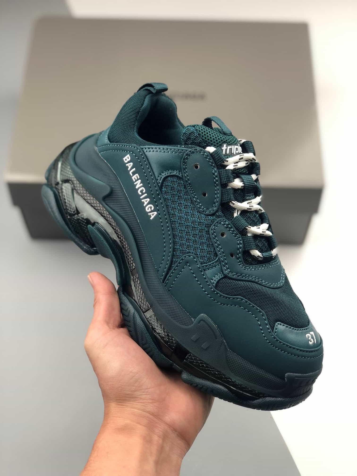 Balenciaga Triple S Sneaker Unisex Classic Version Women's & Men's plain colors