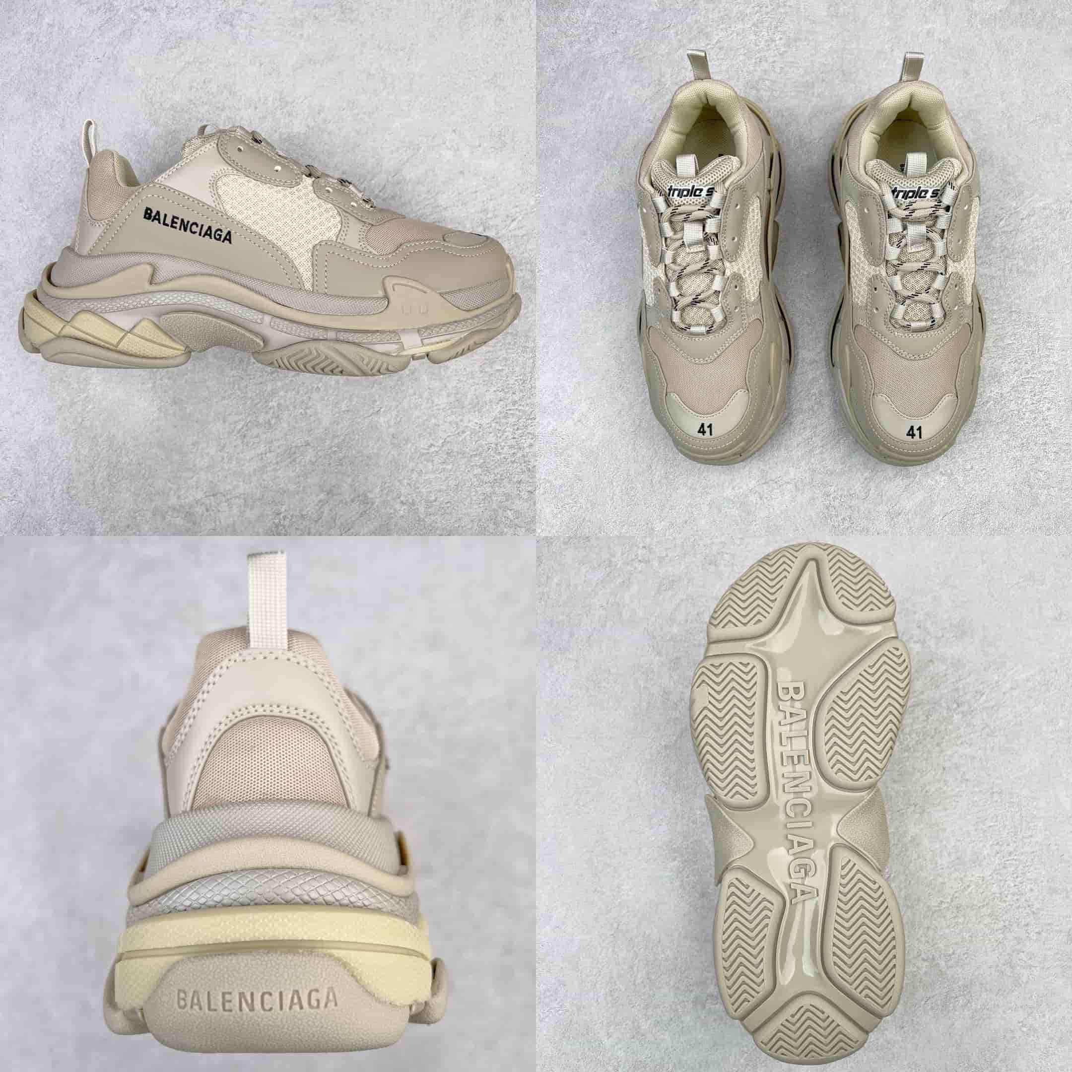 Balenciaga Triple S Sneaker Unisex Classic Version Women's & Men's plain colors