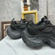 Balenciaga 6XL Couple's Sneaker Black Handmade Distressed Worn-out effect Vintage