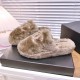 CHANEL Shoes Women's wool slippers top quality